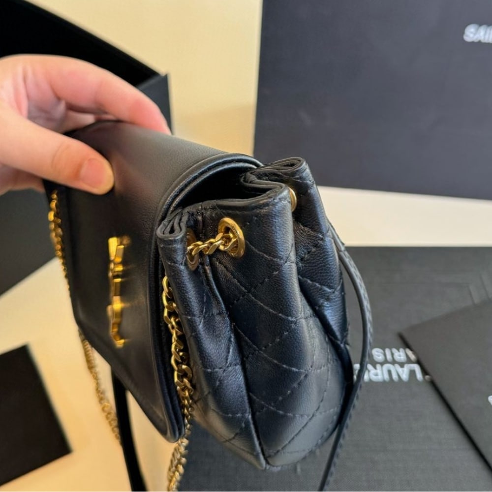 Saint Laurent Mini Nolita In Black 18Cm
