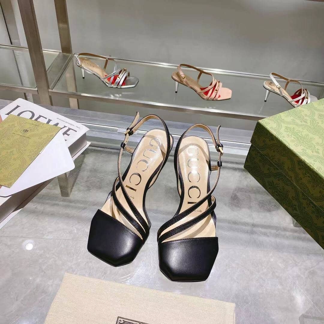 Gucci Black Mid Heel