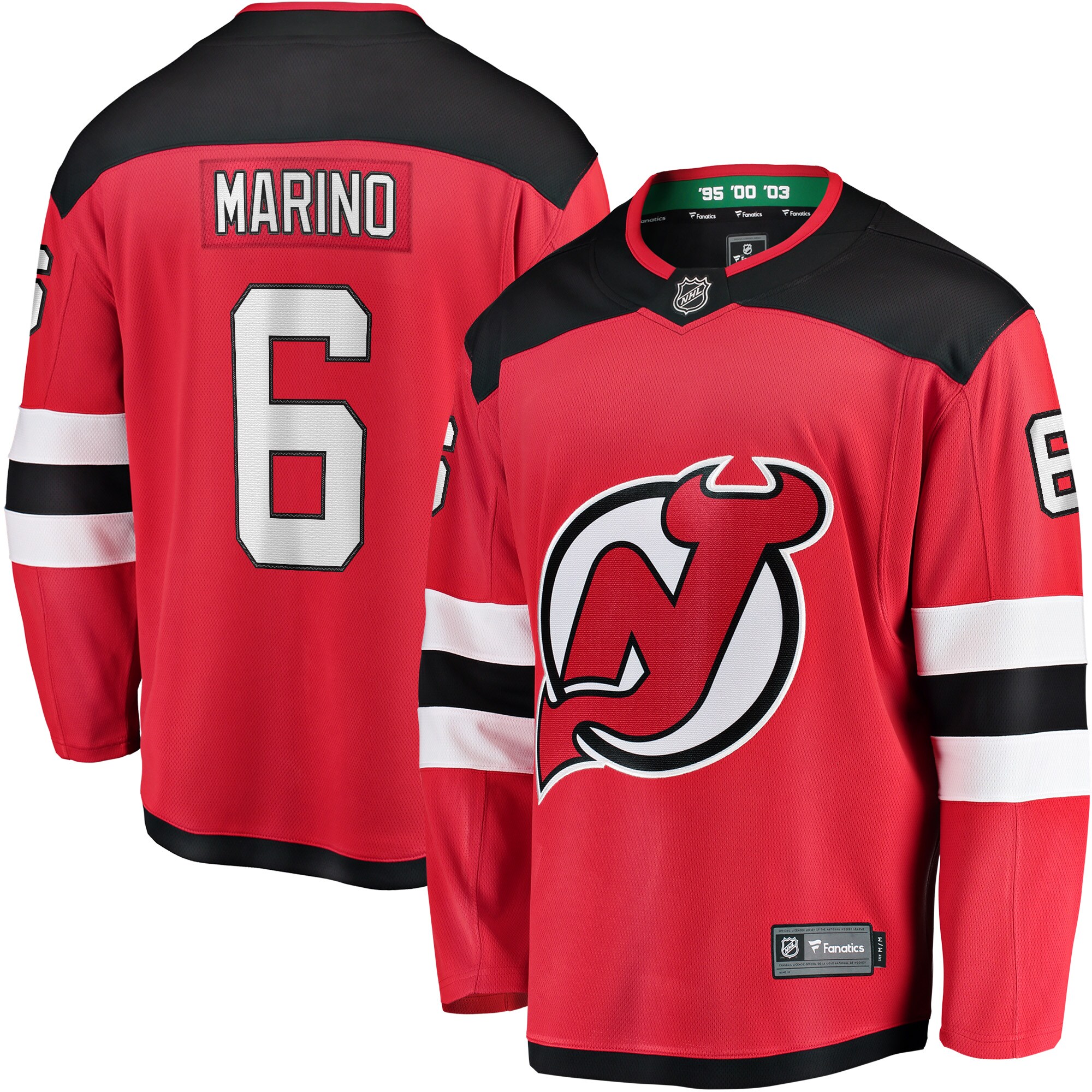 John Marino New Jersey Devils Fanatics Home Breakaway Player Jersey – Red