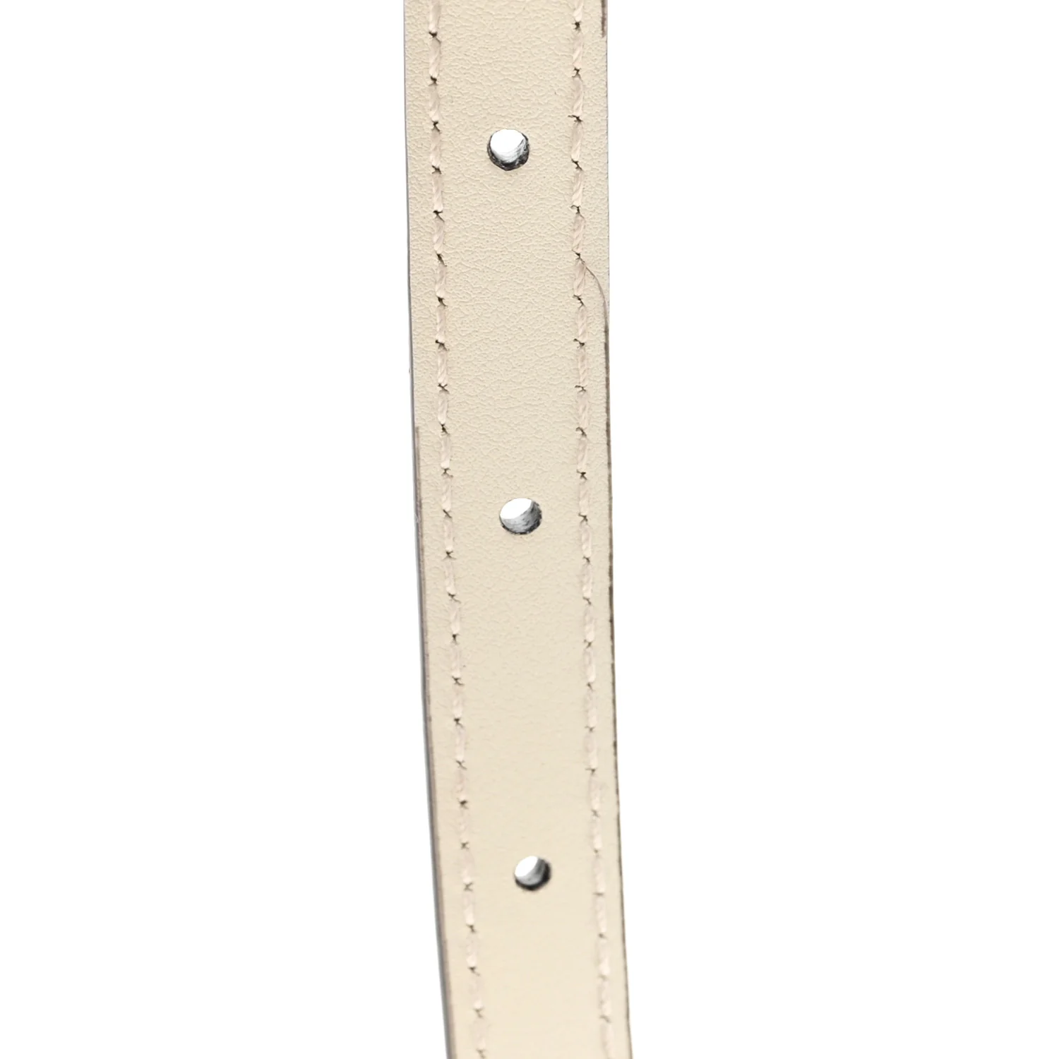 Patent Double G Thin Belt 75 30 Mystic White