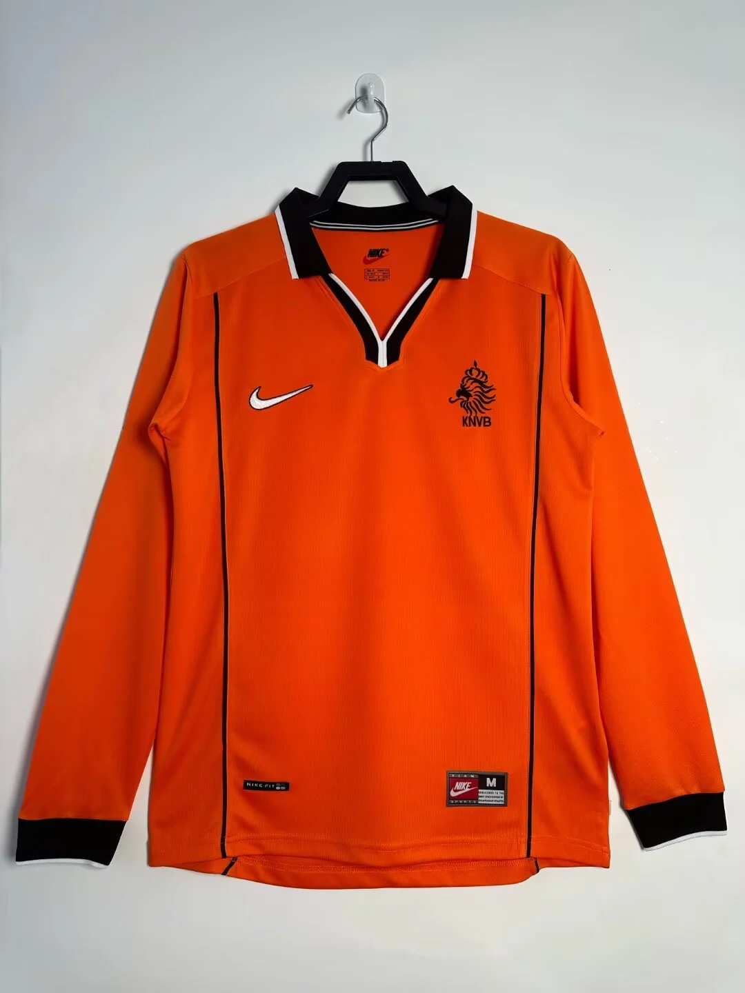 Retro 1998 Netherlands Home Long Sleeve Football Jersey retro