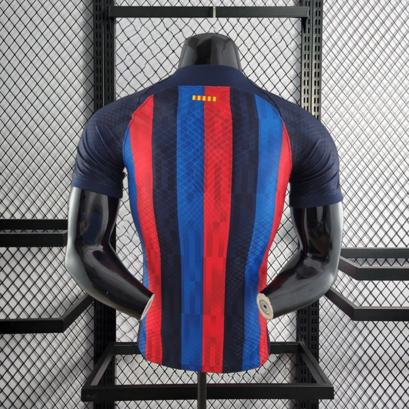 Player 2022-23 Barcelona Home LEWANDOWSKI O.DEMBELE PEDRI PATRI JORDI ALBA Football jersey