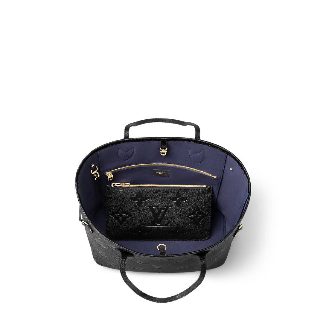 Louis Vuitton Neverfull Mm Tote Bag Black 31cm M45685