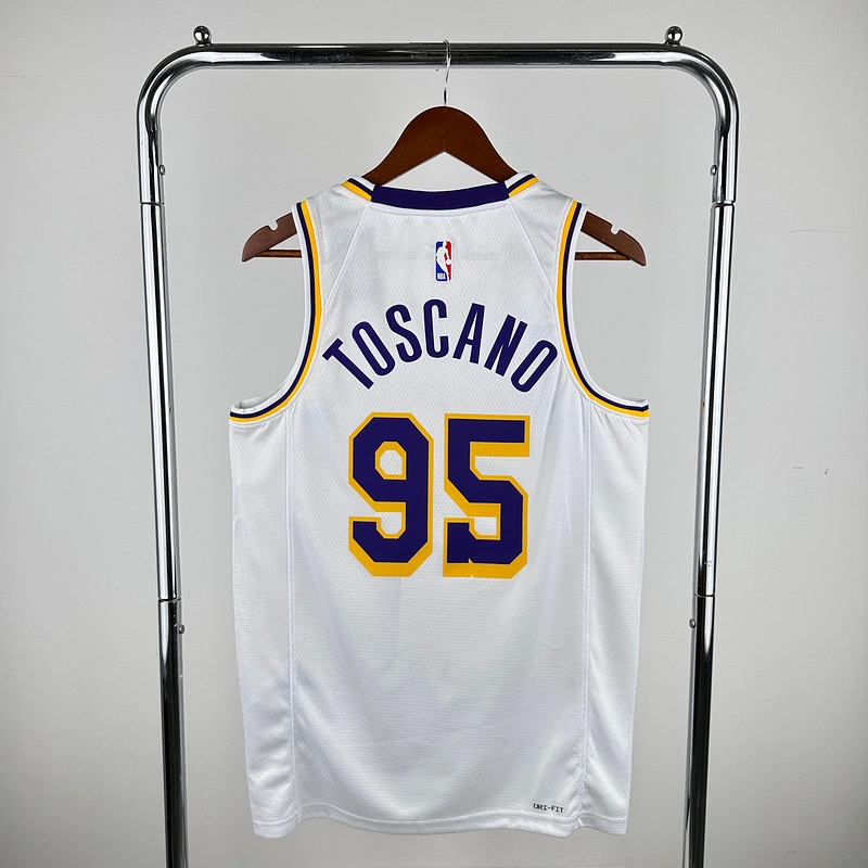 2023 NBA Lakers 95 TOSCANO Basketball Jersey