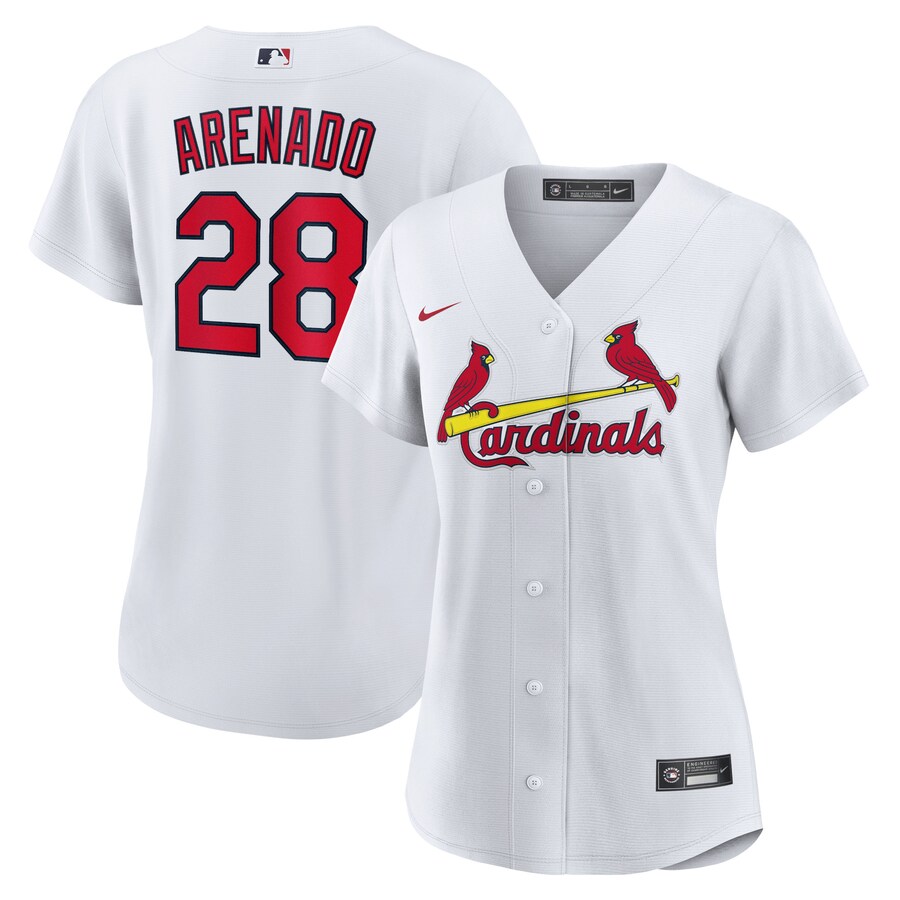 Nolan Arenado St. Louis Cardinals Women's Home Official Player Jersey White