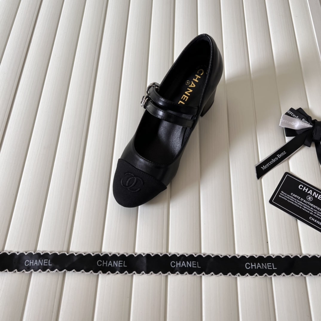 Chanel Mary Janes And Grosgrain Black G45696 B16524 Nx492