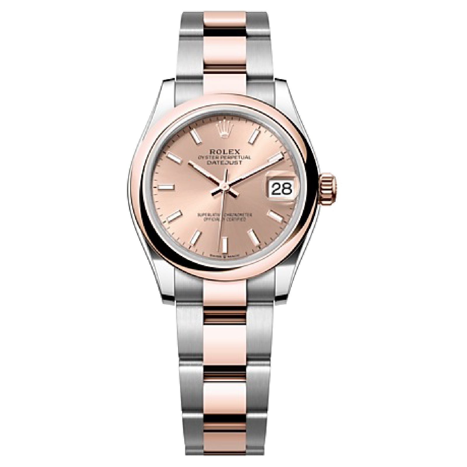 Rolex DATEJUST Oyster, 31 mm, Oystersteel and Everose gold M278241-0009