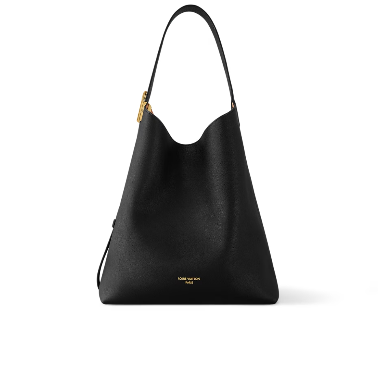 Louis Vuitton Low Key Hobo Bag With Gold Hardware In Black 43Cm M24856