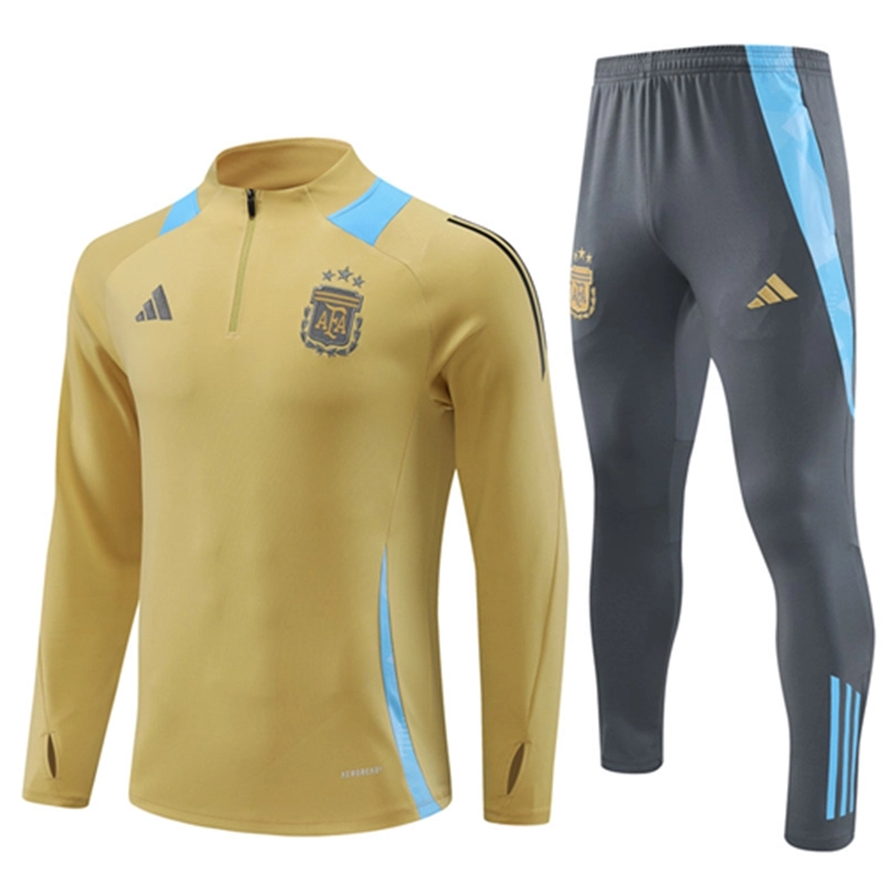 2024-25 Argentina Gold Long Sleeve Training Suit