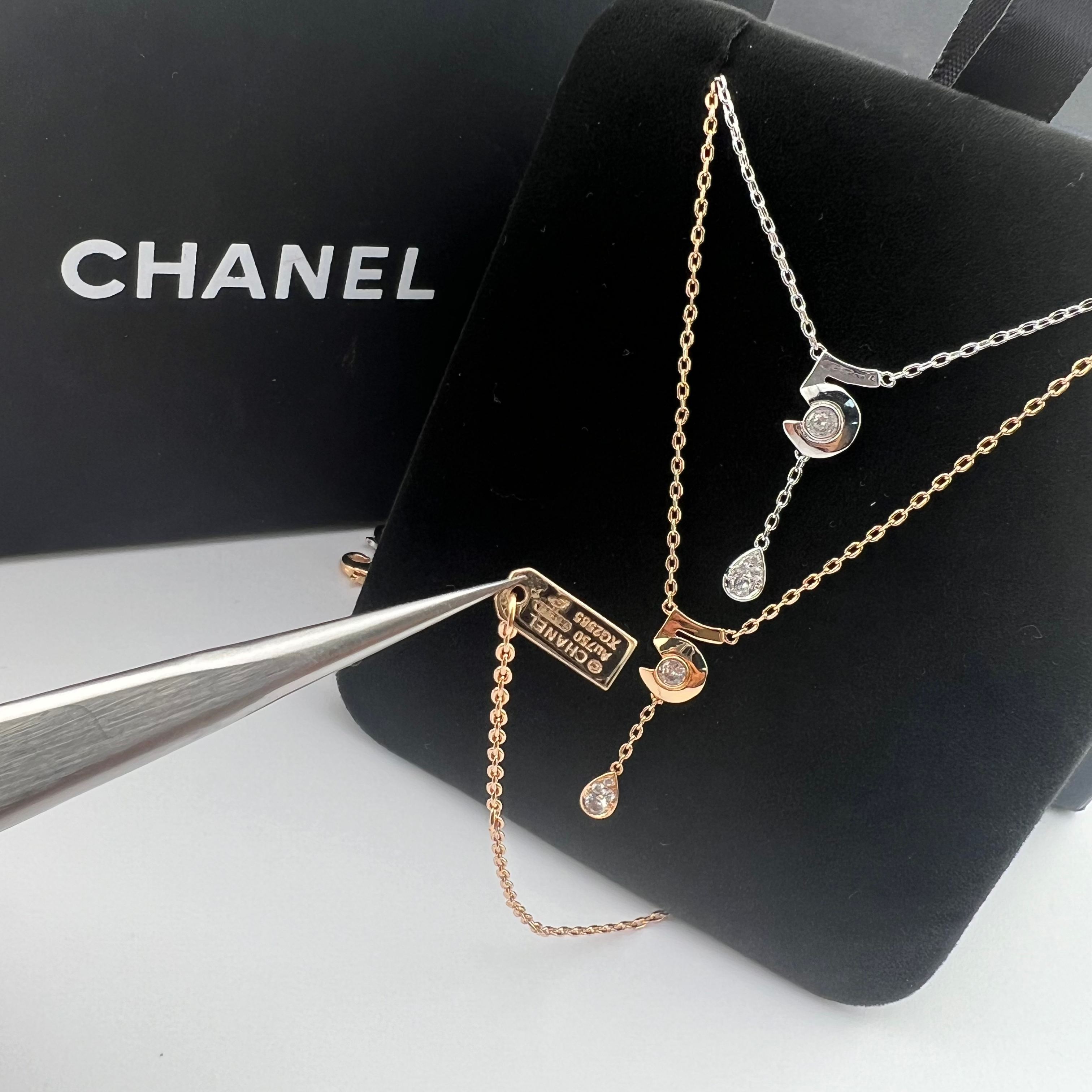 NO.5 Water Tear Tassel Clavicle Necklace