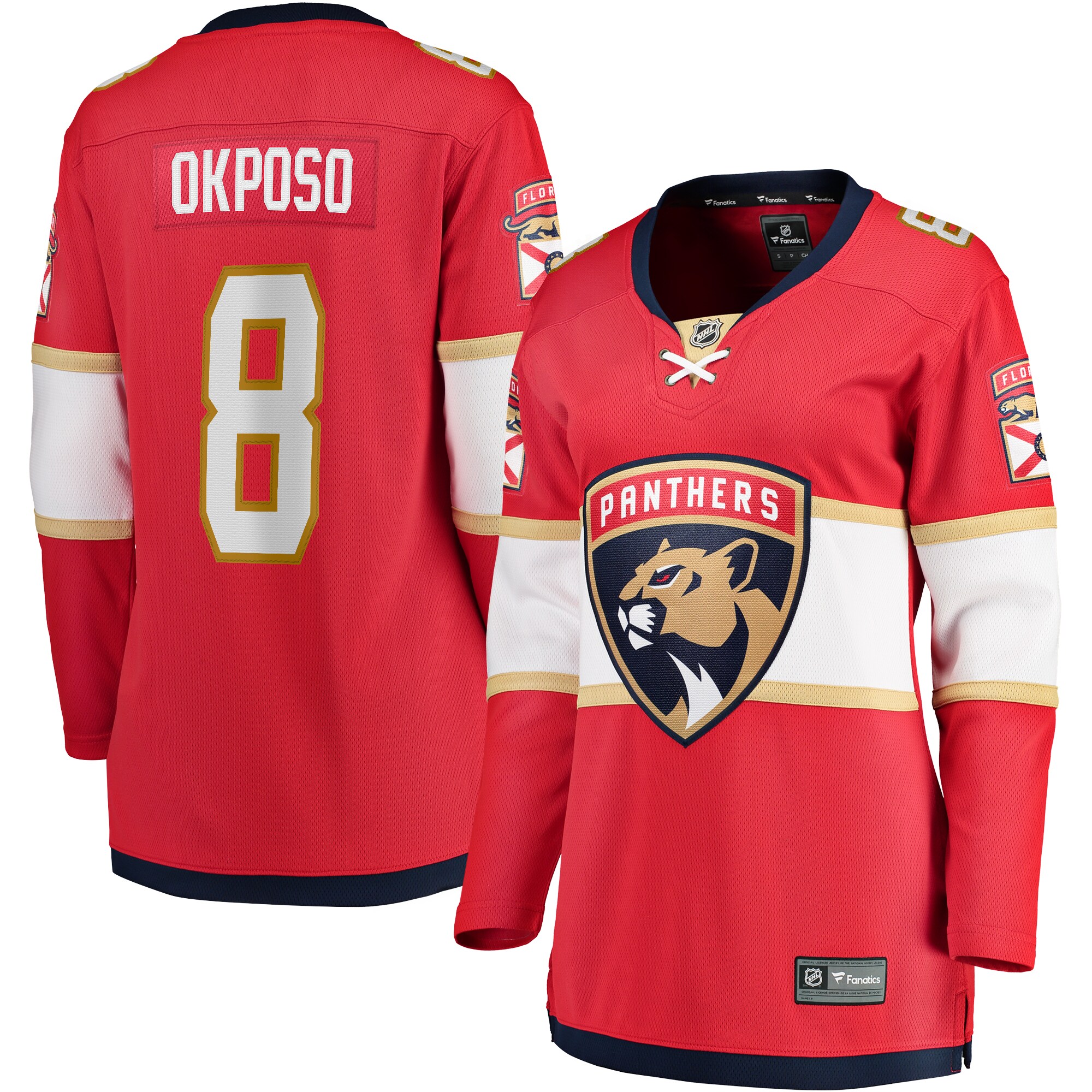 Kyle Okposo Florida Panthers Fanatics Women’s Home Breakaway Player Jersey – Red