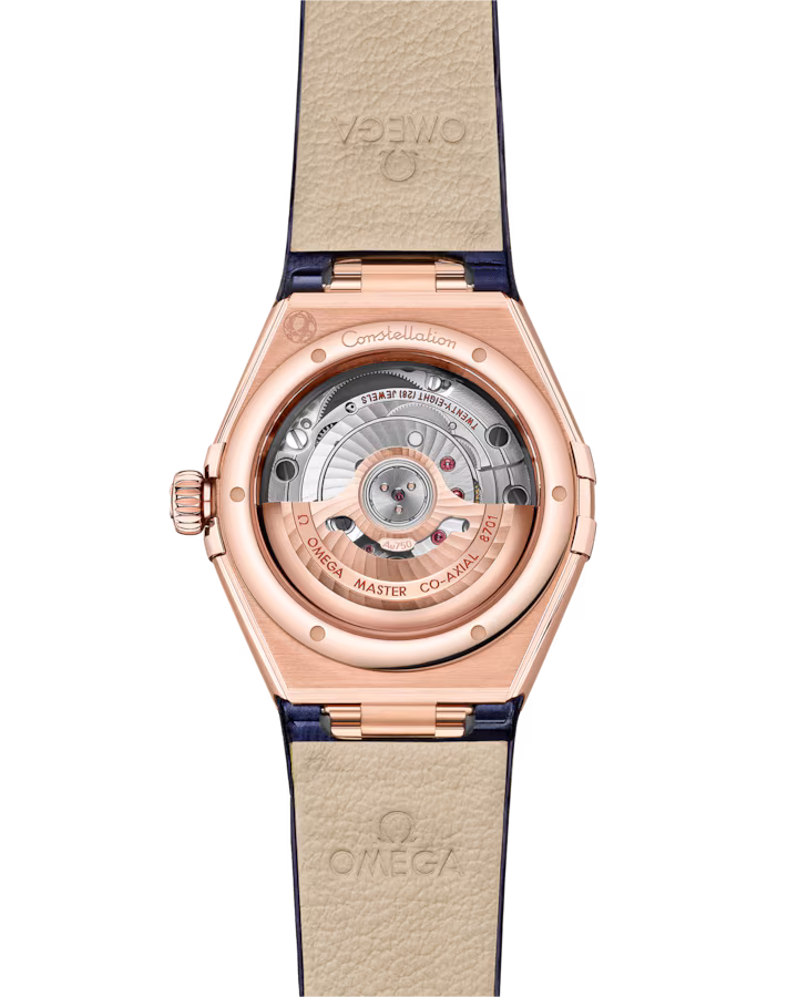 Omega Constellation Ladies' Selection 29mm Sedna™ gold on leather strap 131.58.29.20.53.003