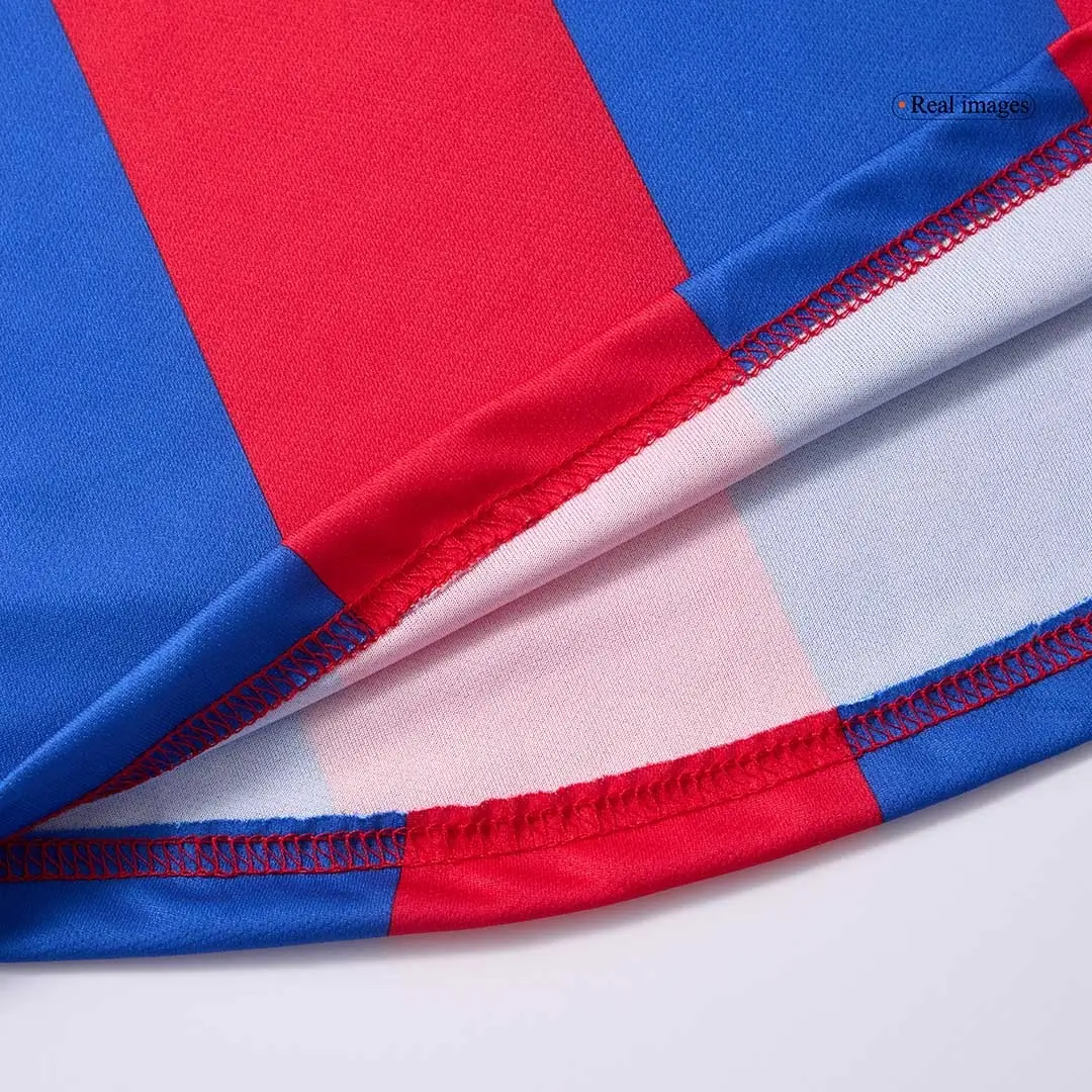 XAVI #6 Retro Barcelona 2001/02 Home Soccer Jersey