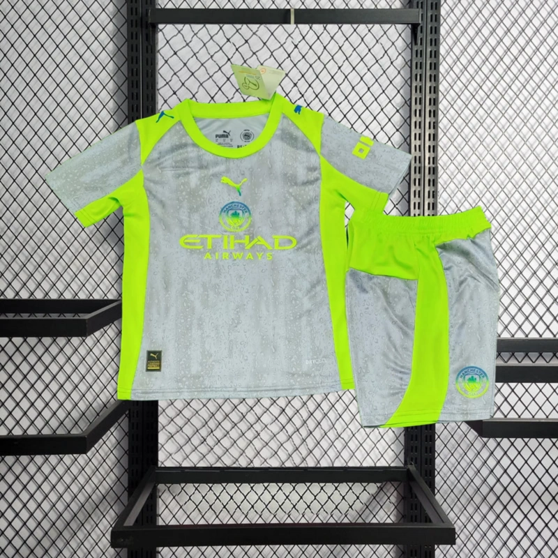 2025-26 Manchester City Third Away Kids football jersey