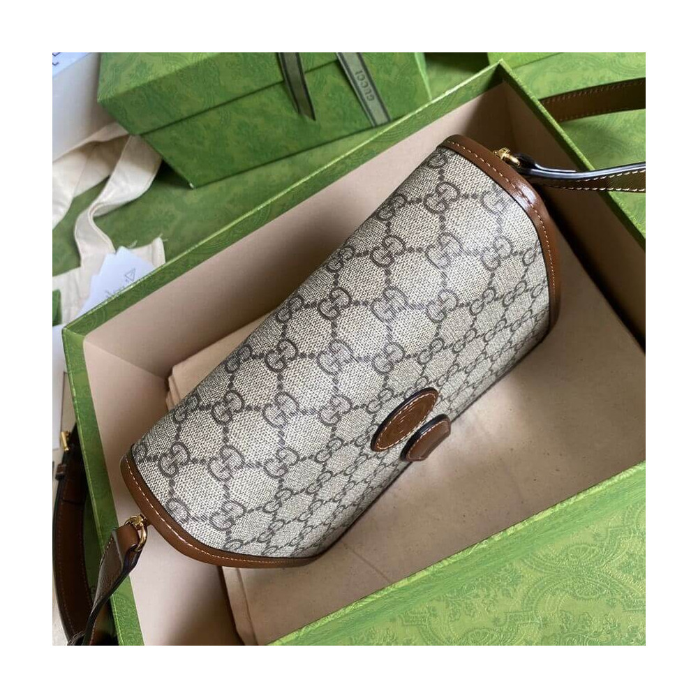 Gucci Mini Shoulder Bag with Interlocking G in GG Supreme