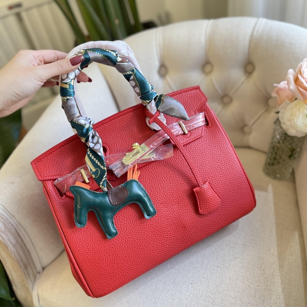 Hermes Birkin 35 Togo Leather Gold Hardware Red 35Cm