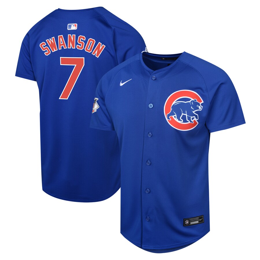 Dansby Swanson Chicago Cubs Youth Alternate Limited Player Jersey  Royal