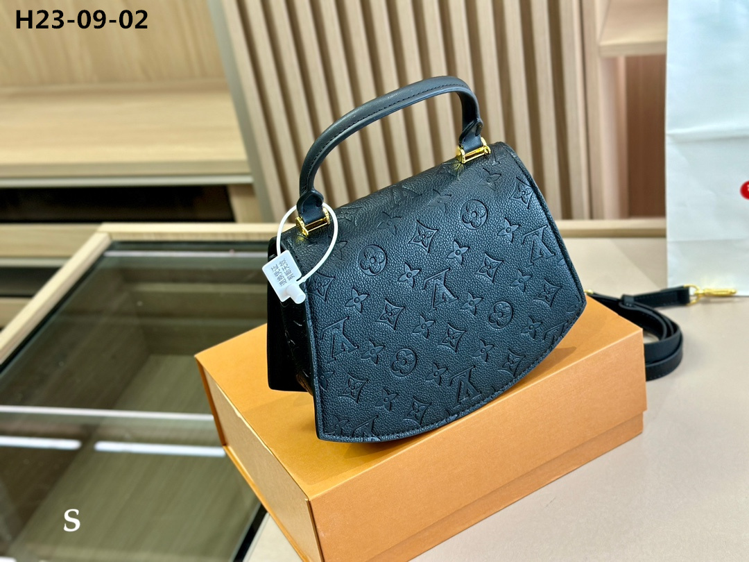 Louis Vuitton Tilsitt Bag Monogram Black 23Cm
