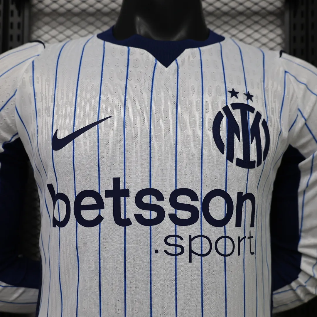 2026/27 Serie A Inter Milan Team Away Football Jersey Player Version Long Sleeves - JerseyFun