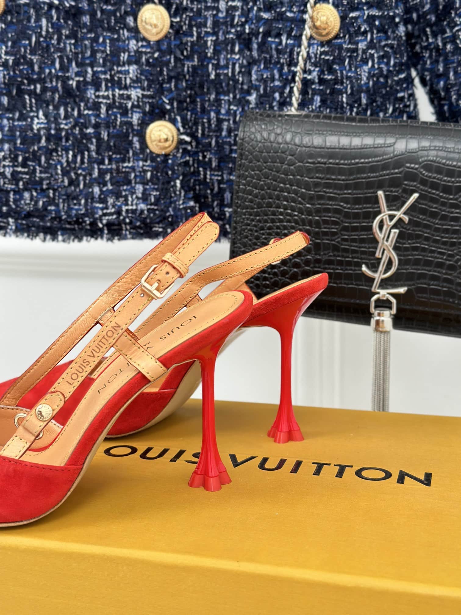 Louis Vuitton Blossom Slingback Pump Red 1Ac8F5