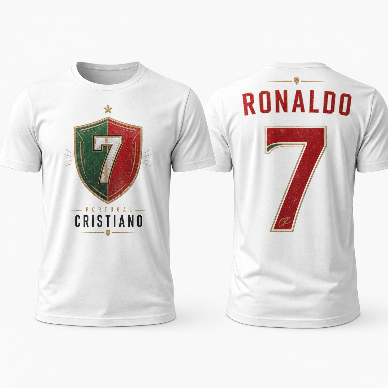 Cristiano Ronaldo Number Pure Cotton T-Shirt – Limited-Time Offer