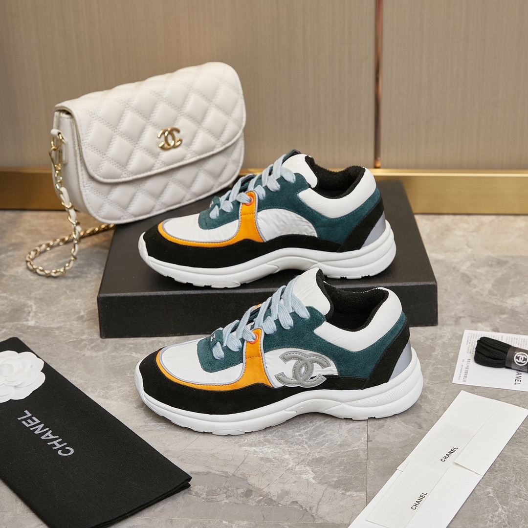 Chanel Wmns Sneaker White Navy G34360 Y53536 C0227