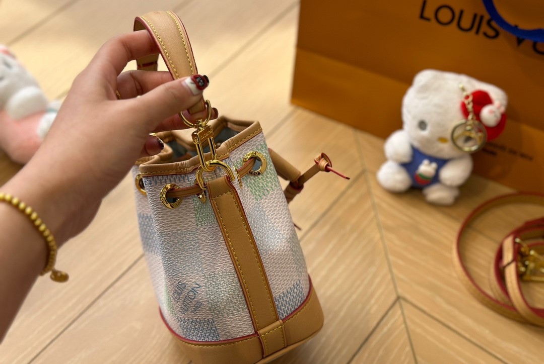 Louis Vuitton Nano No  Damier Canvas Pistachio 16Cm N40640