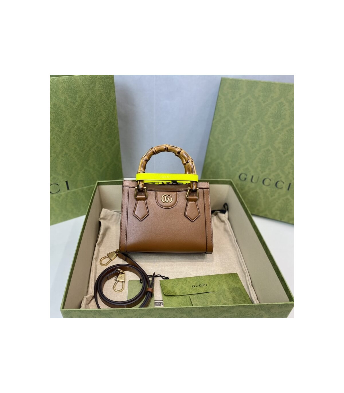 Gucci Diana Mini Tote Bag Brown