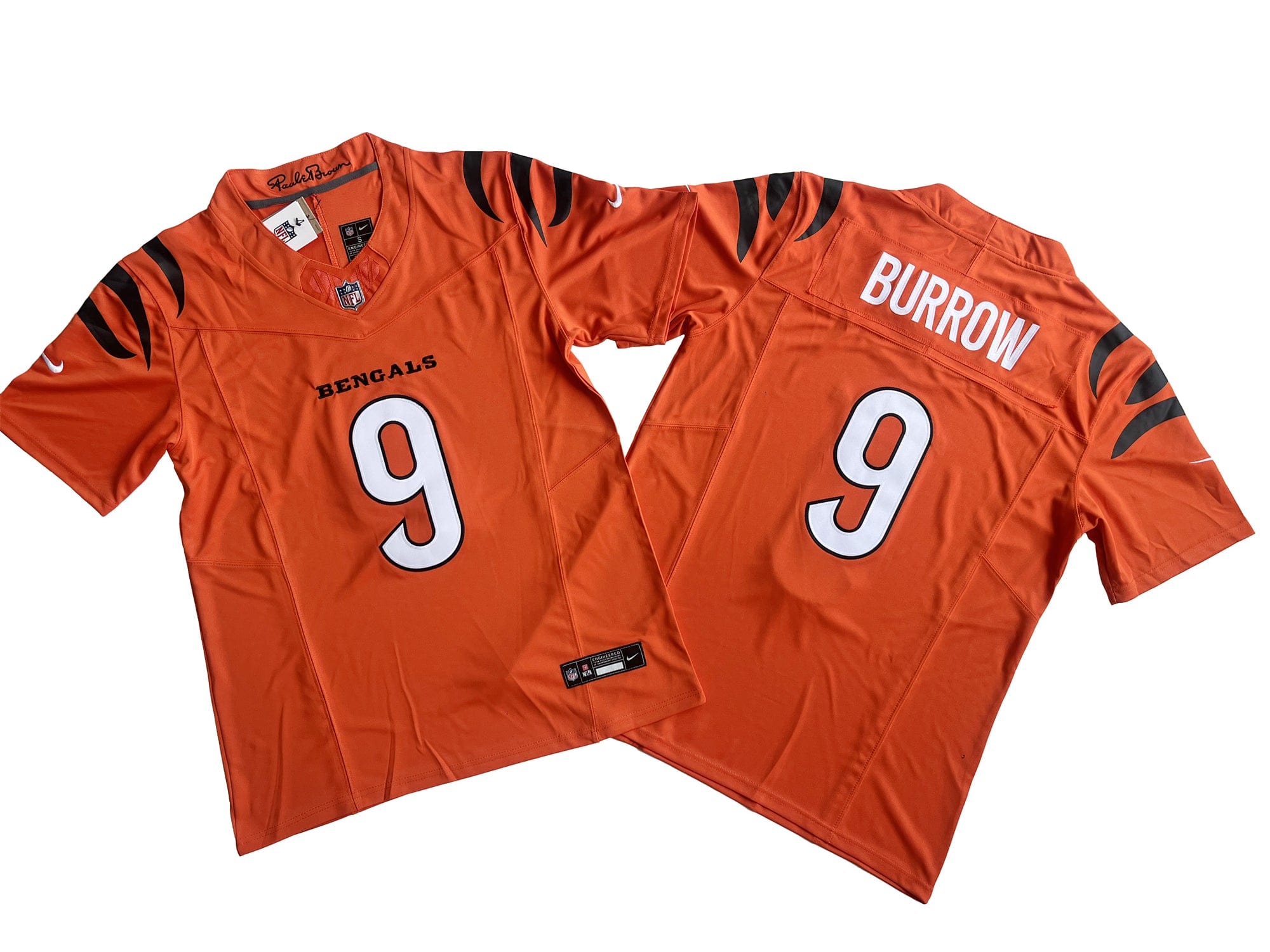 Cincinnati Bengals 9# Joe Burrow Nike Vapor F.U.S.E. Limited Jersey