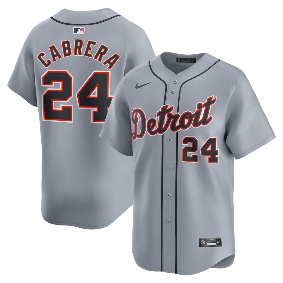Miguel Cabrera Detroit Tigers Road Limited Player Jersey  Gray