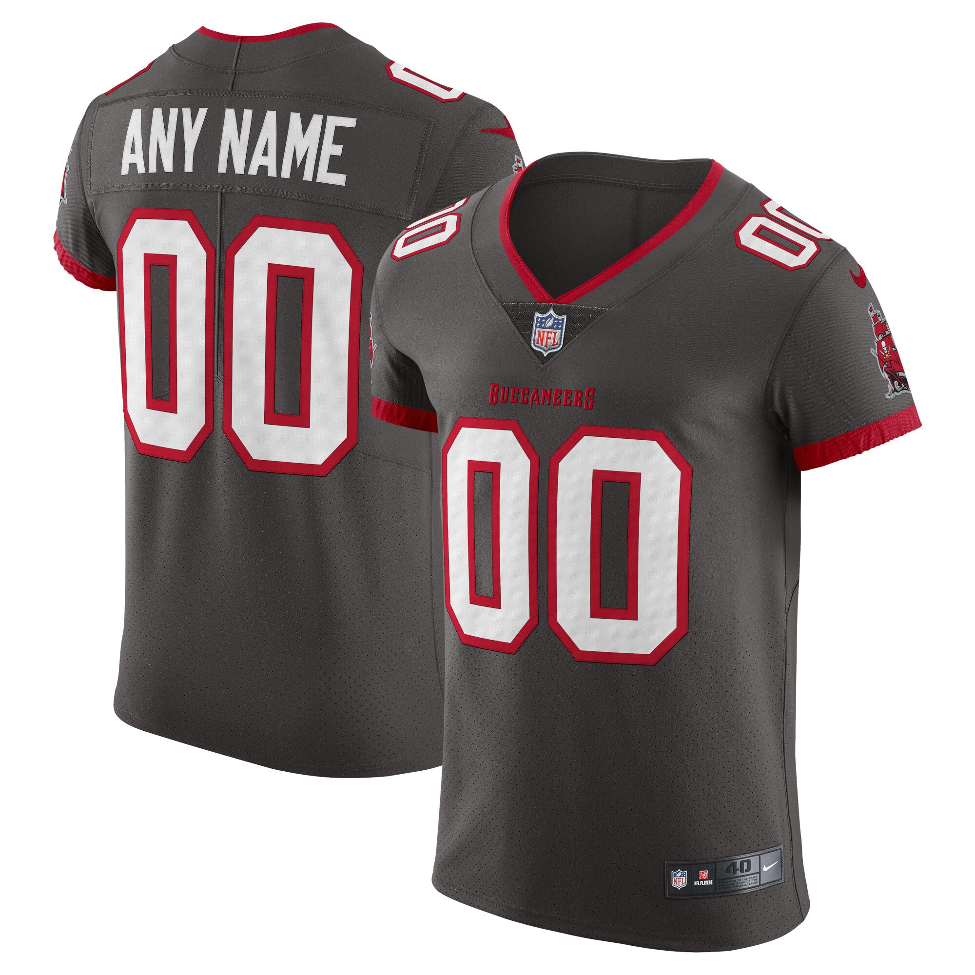 Tampa Bay Buccaneers Nike Vapor Untouchable Elite Custom Alternate Jersey - Pewter