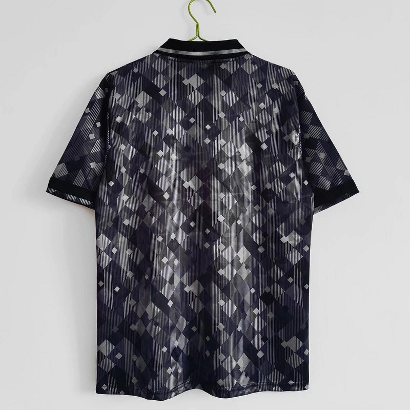 Retro 1990 England black Football jersey retro