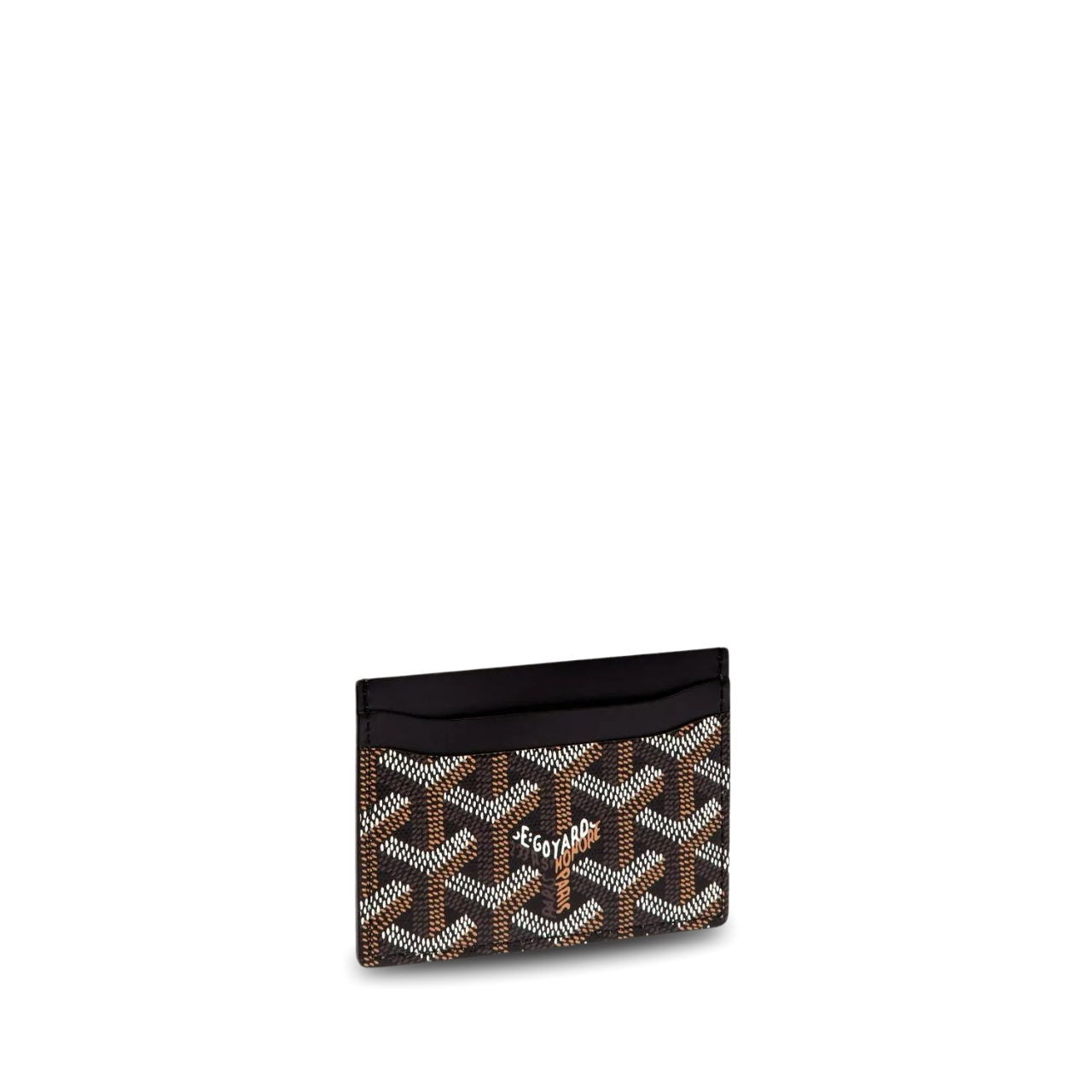 Goyard Saint-Sulpice Card Wallet 10 Cm Black Goyardine Canvas