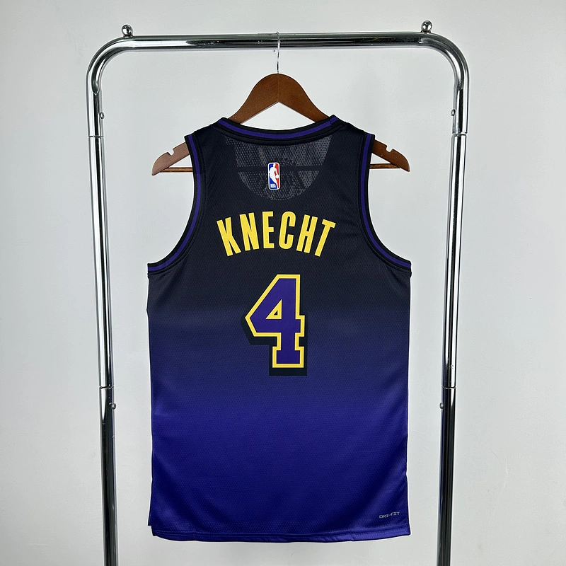 2025 NBA Lakers 4 KNECHT Basketball Jersey