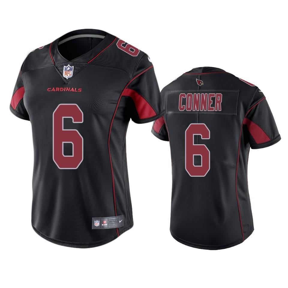 Cardinals James Conner Color Rush Limited Black Jersey, Women Jersey