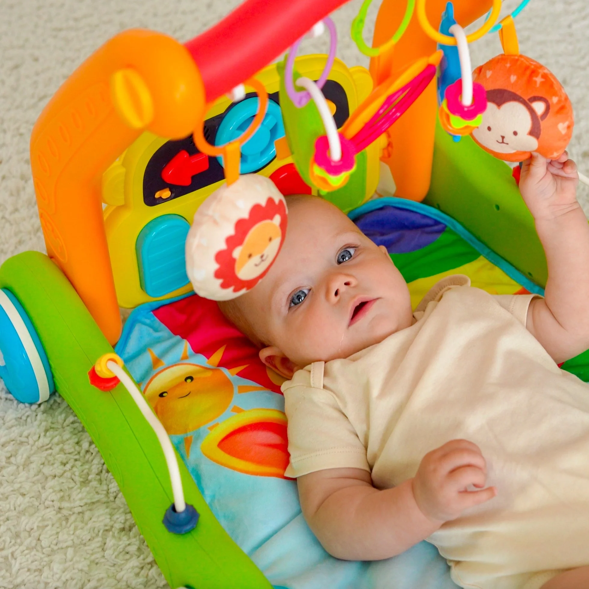 4-in-1 Baby Play Mat & Activity Center Gym