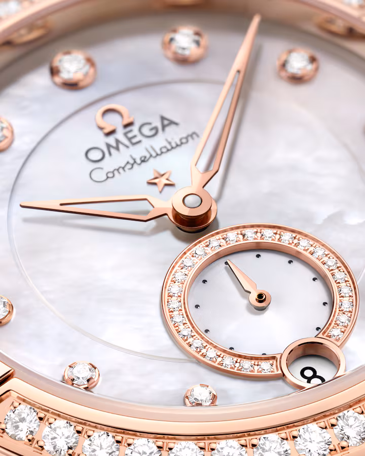 OMEGA Constellation 34mm White Dial Stainless Steel Sedna™ 18k Rose Gold Strap 131.28.34.20.55.001