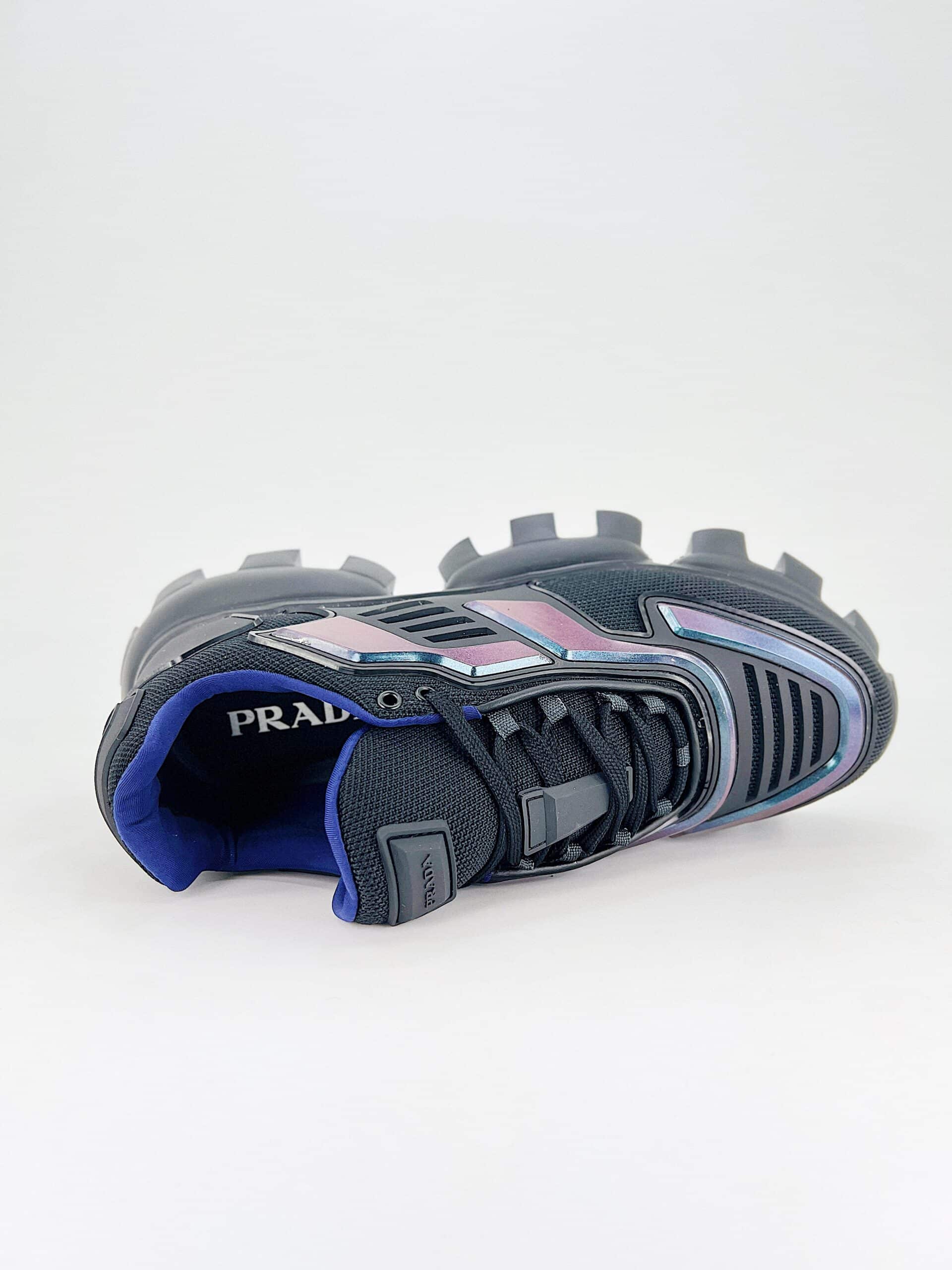 Prada Cloudbust Thunder Low Top Sneakers In Fabric Iridescent