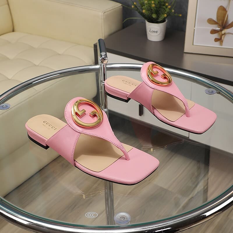 Gucci Women’S Gucci Blondie Thong Sandal Pink ?739048 C9D00 5909