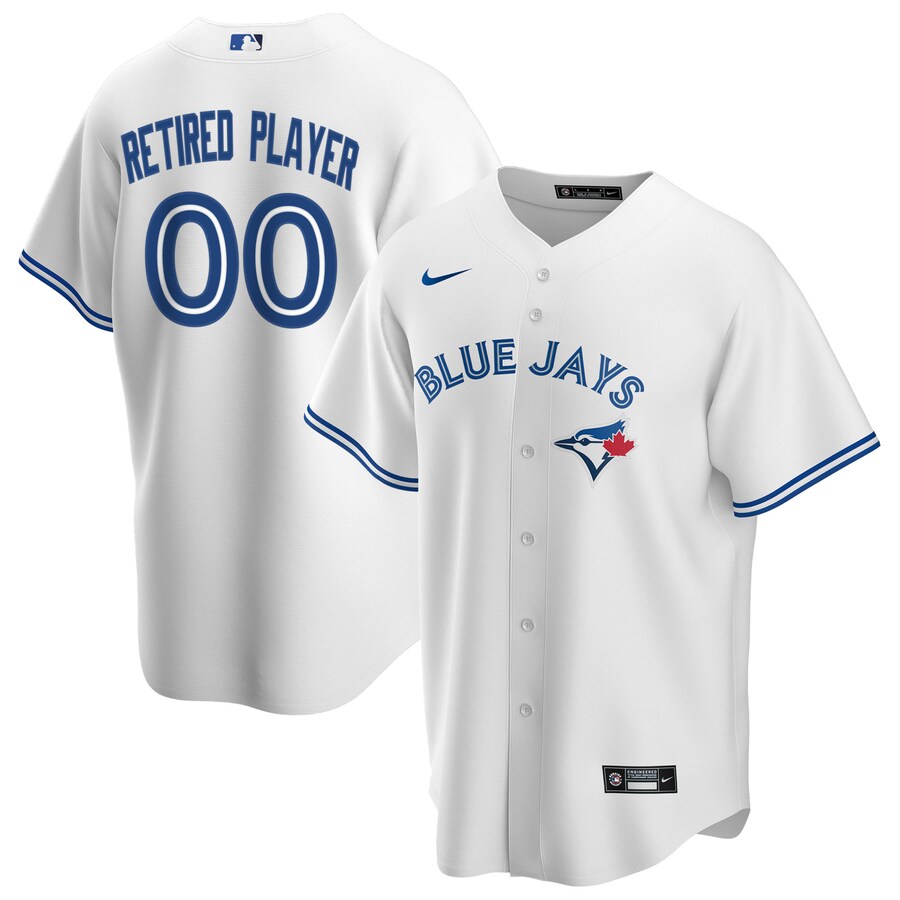 Toronto Blue Jays Home Pick-A-Player Retired Roster Jersey White