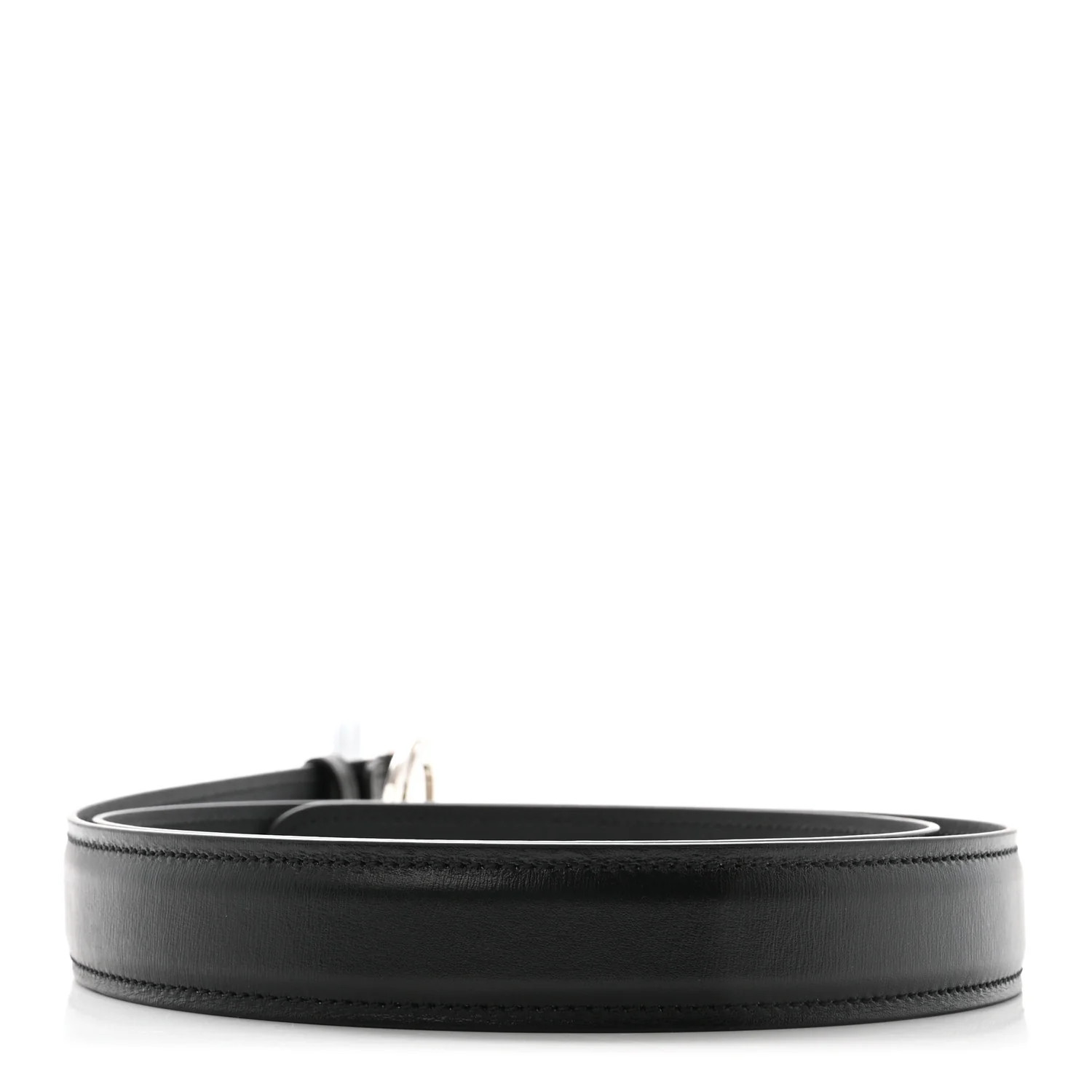 Lux Calfskin Blondie Interlocking G 30mm Belt 110 44 Black