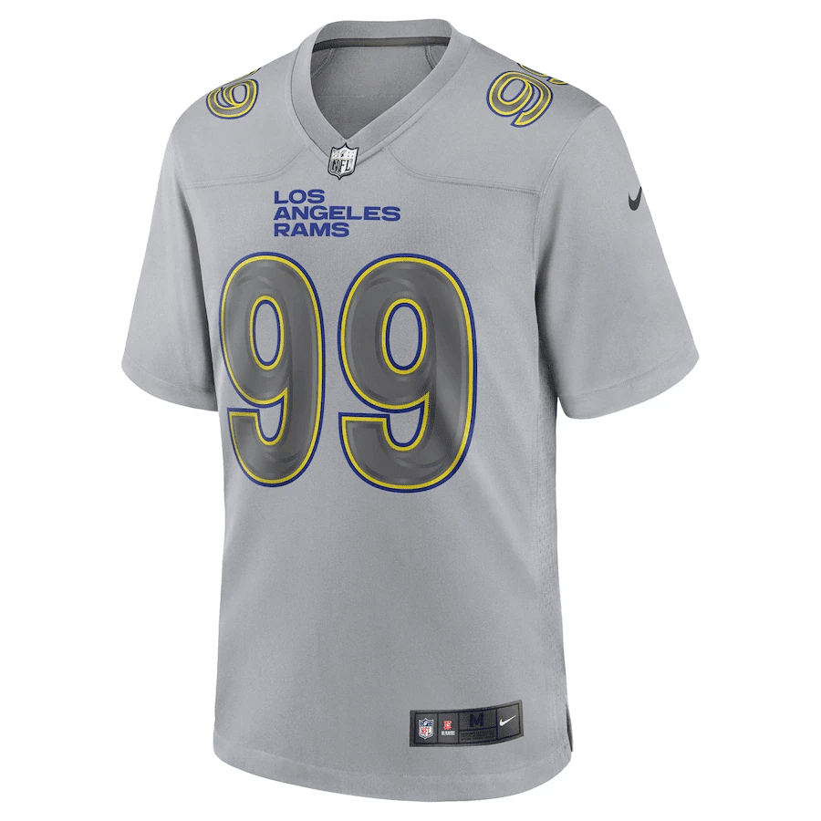 Aaron Donald 99 Los Angeles Rams Men Atmosphere Fashion Game Jersey - Gray