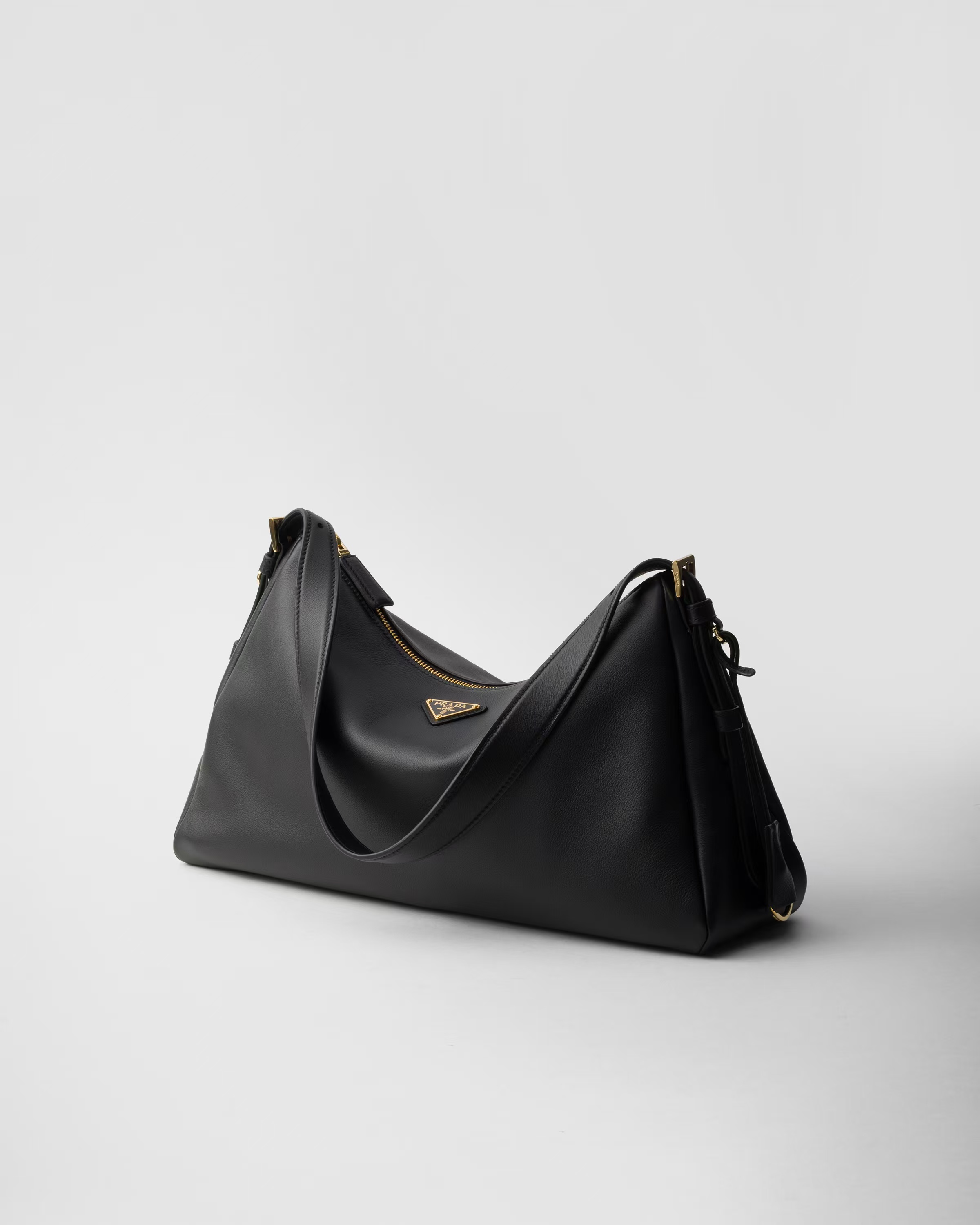 Prada Aimée large leather shoulder bag
