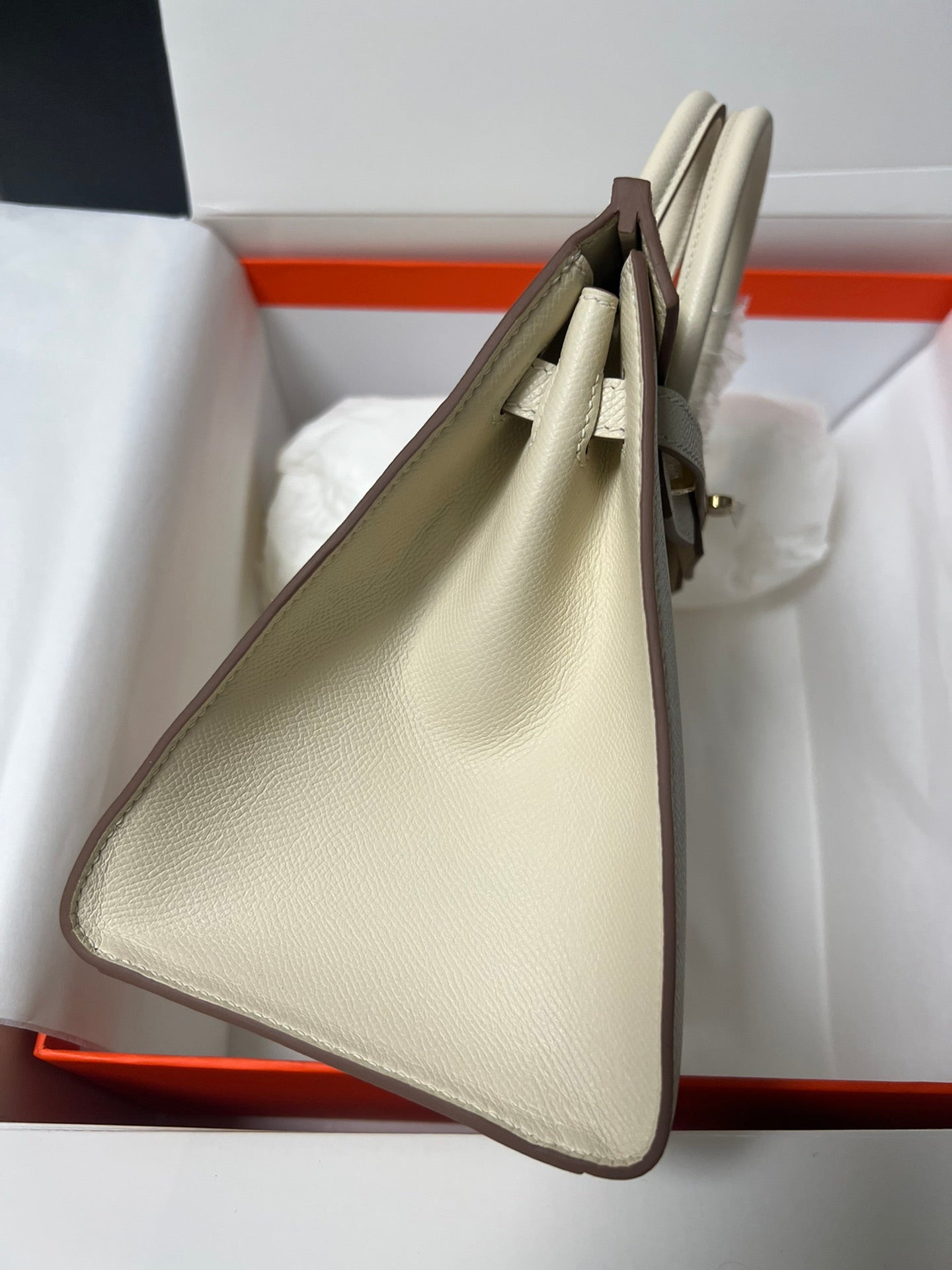 Hermes Birkin Sellier Cream Epsom Leather Gold Hardware
