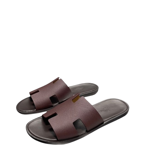 HERMES SANDAL ORAN DARK BROWN