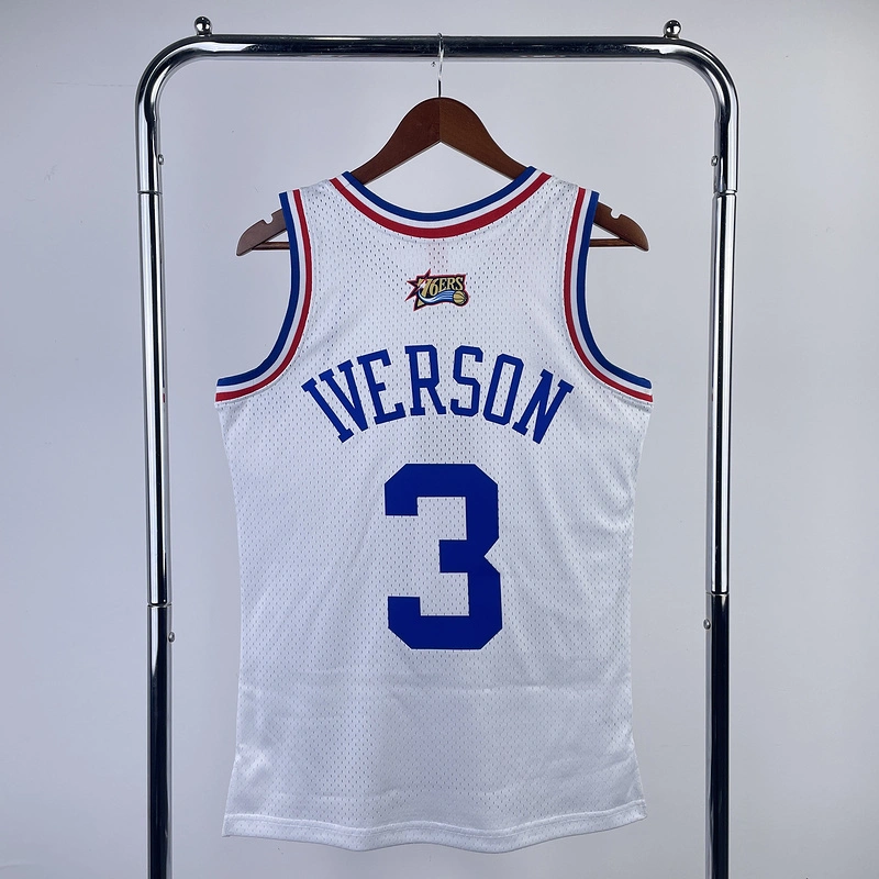 2003 NBA All Star Game (3 IVERSON) Basketball Jersey