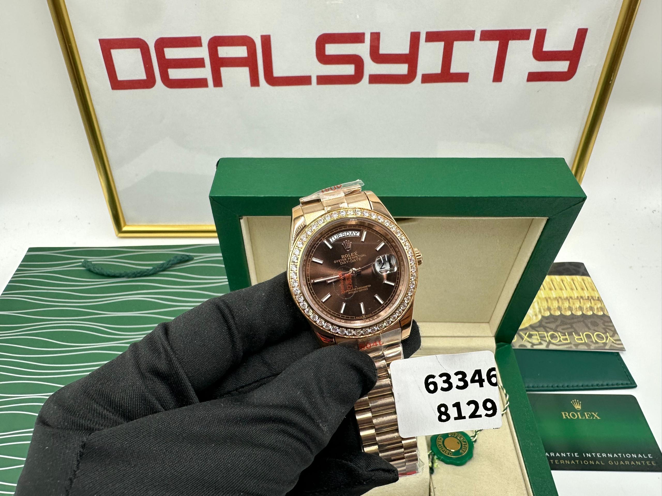 Rolex Day-Date 40 mm Chocolate Dial 228345RBR