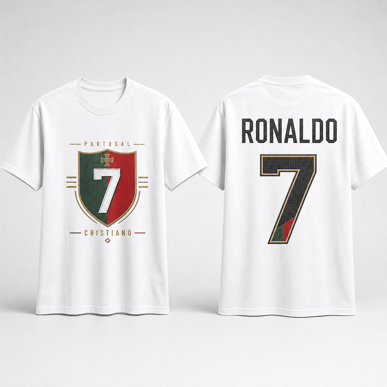 Cristiano Ronaldo Number Pure Cotton T-Shirt – Limited-Time Offer