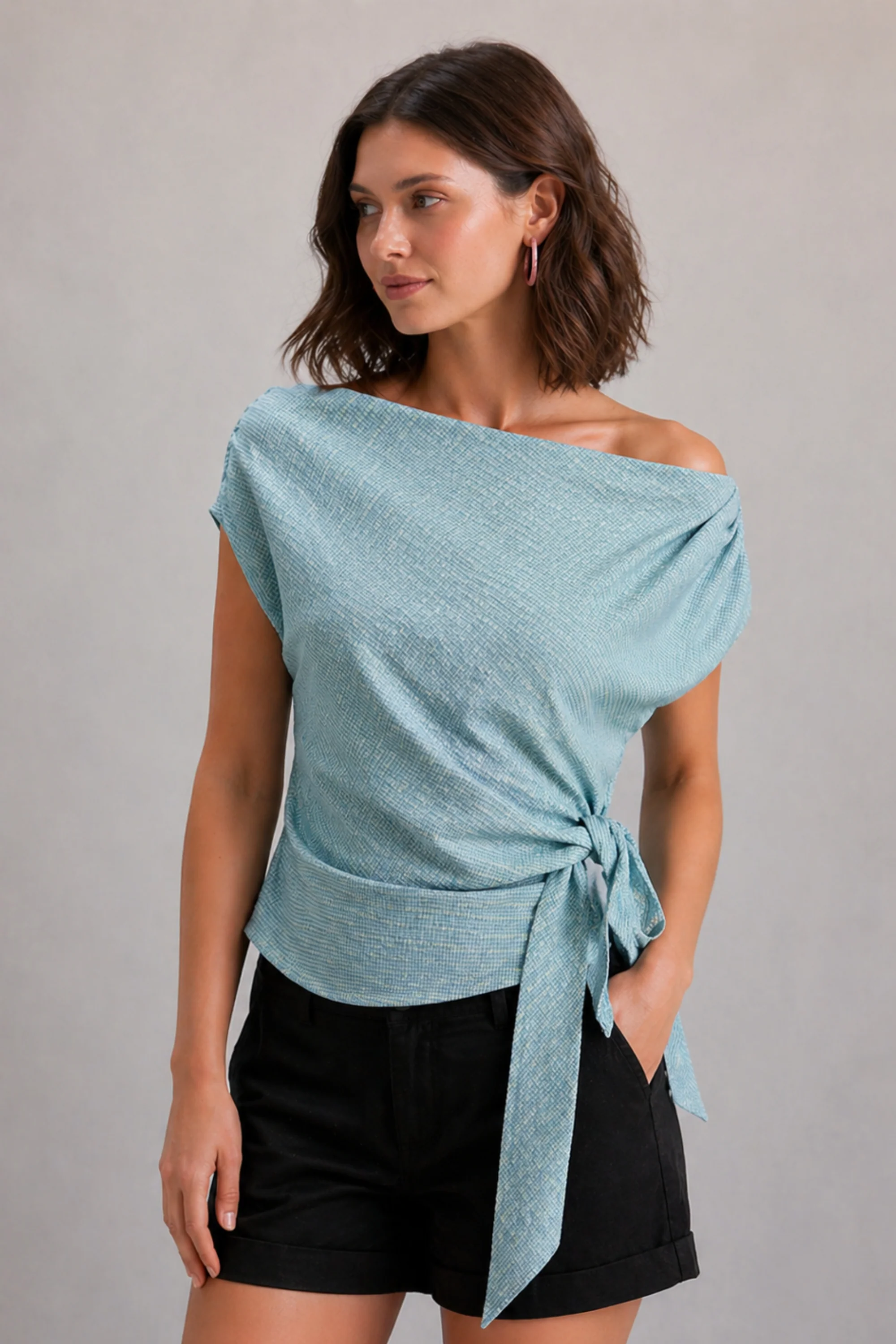 Aqua Wrap Top