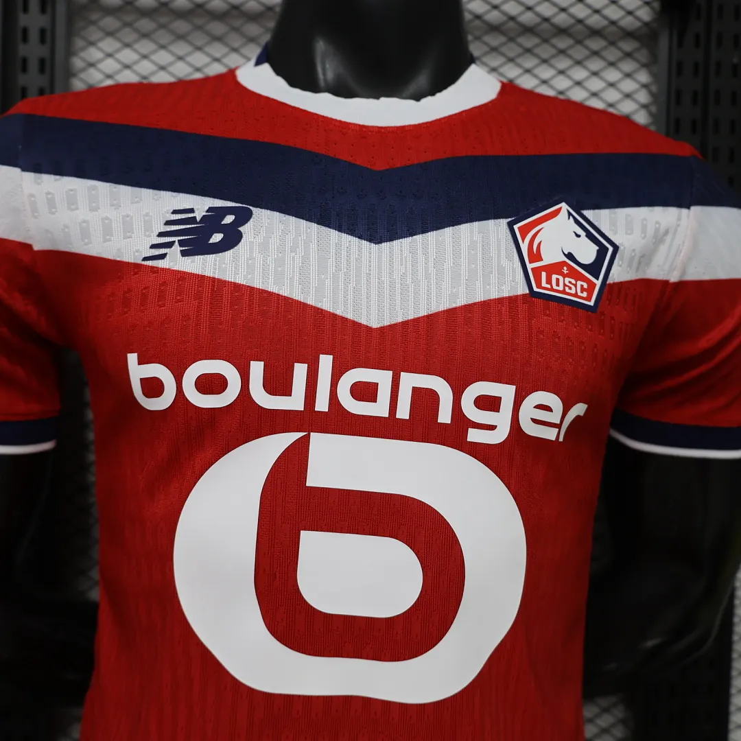 2026/27 Ligue 1 Lille Team Home Football Jersey Player Version - JerseyFun